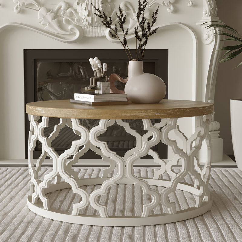 Ophelia & Co. French Country Round Coffee Table & Reviews | Wayfair